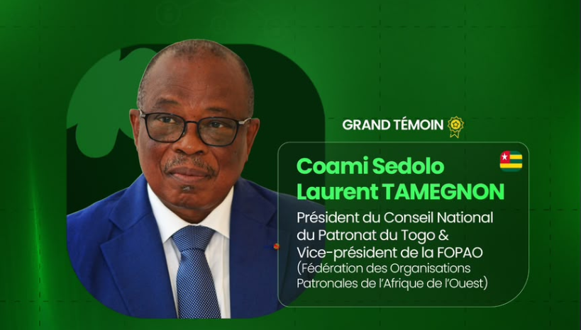 Coami Sedolo Laurent TAMEGNON — Président CNP-Togo & Vice-président FOPAO, Grand Témoin
